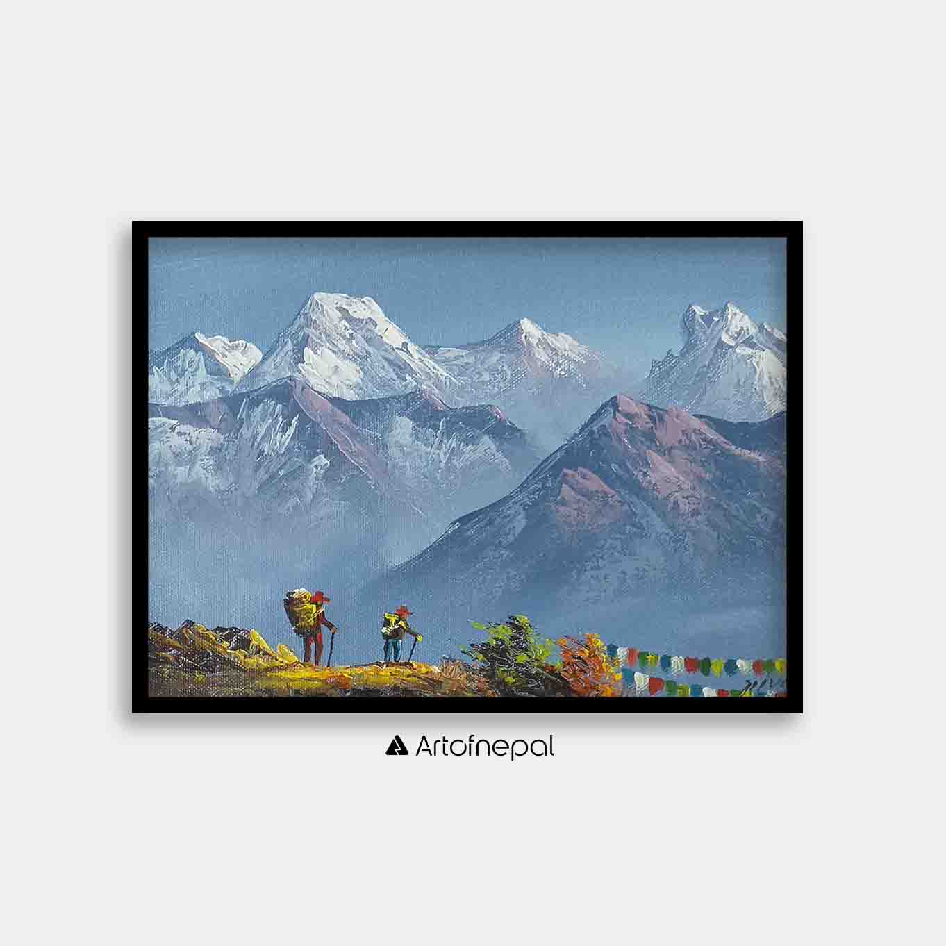 ALJC62 - Travellers journey to Poonhill - Artofnepal