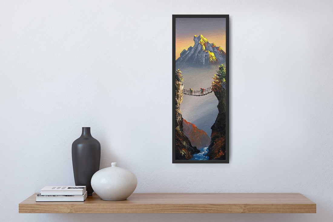 ALJC95 - Crossing between the worlds beneath Machhapuchhre - Artofnepal