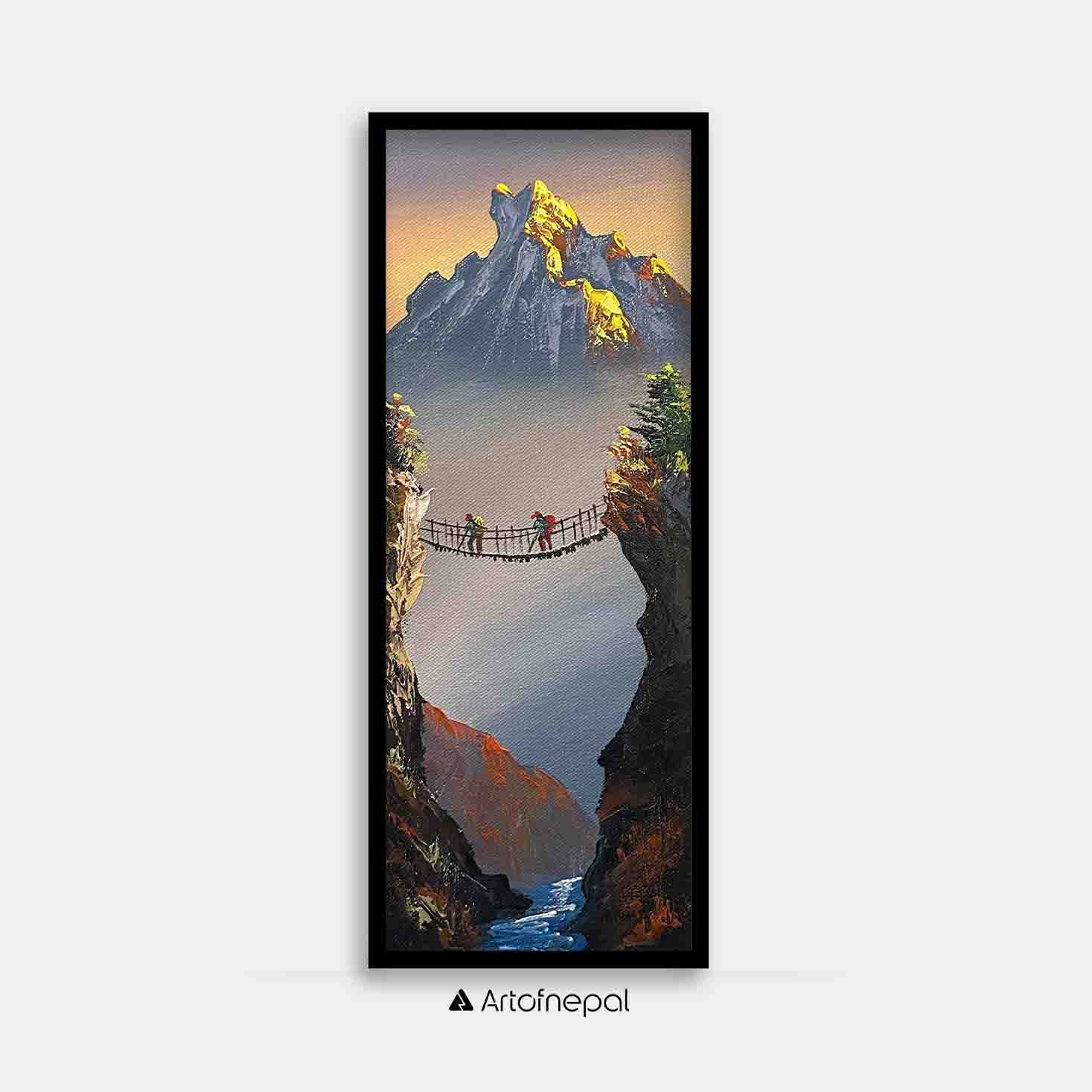 ALJC95 - Crossing between the worlds beneath Machhapuchhre - Artofnepal