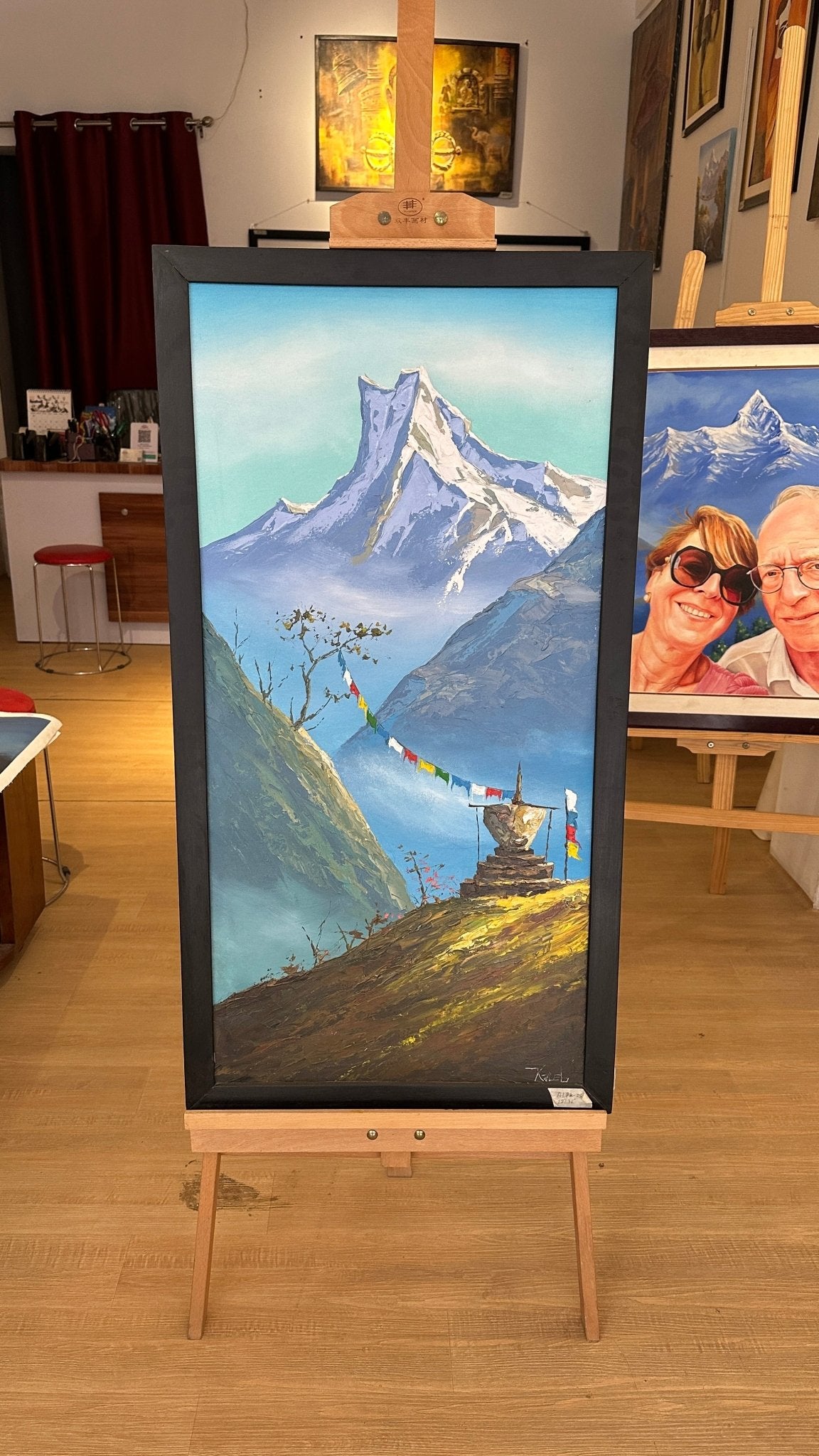 ALKB01 - Trekkers viewing Mt.Fishtail - Artofnepal
