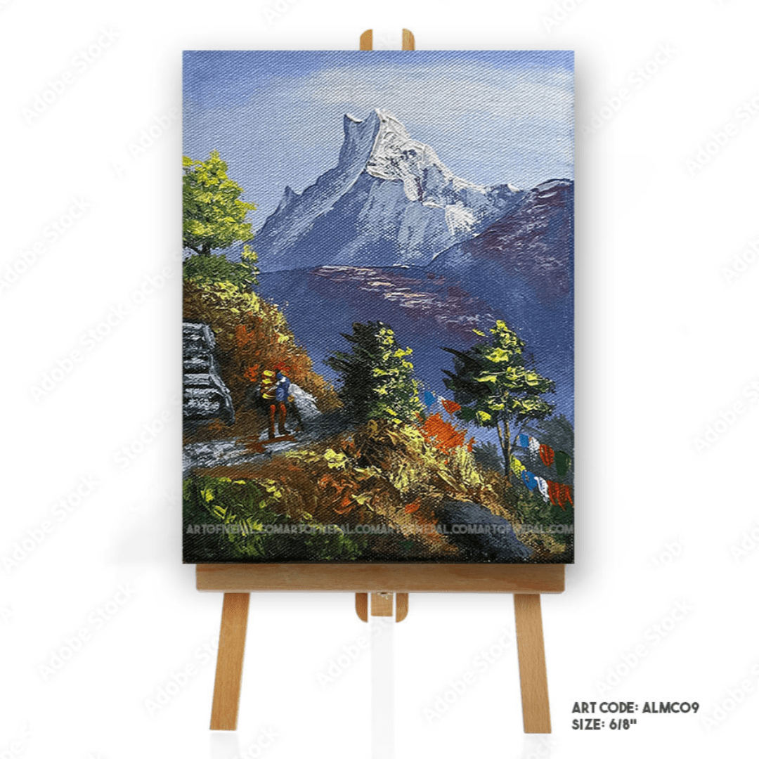 ALMC09 - Miniature Greenery beside Machhapuchhare - Artofnepal