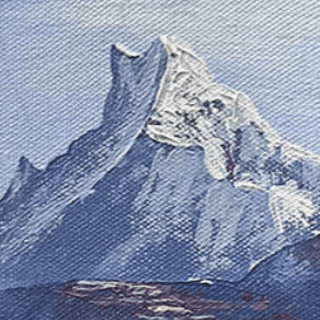 ALMC09- Miniature Greenery beside Machhapuchhare - Artofnepal