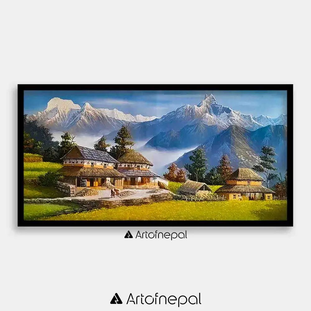 ALOM101 - Scenery of Mt.Annapurna and Fishtail - Artofnepal