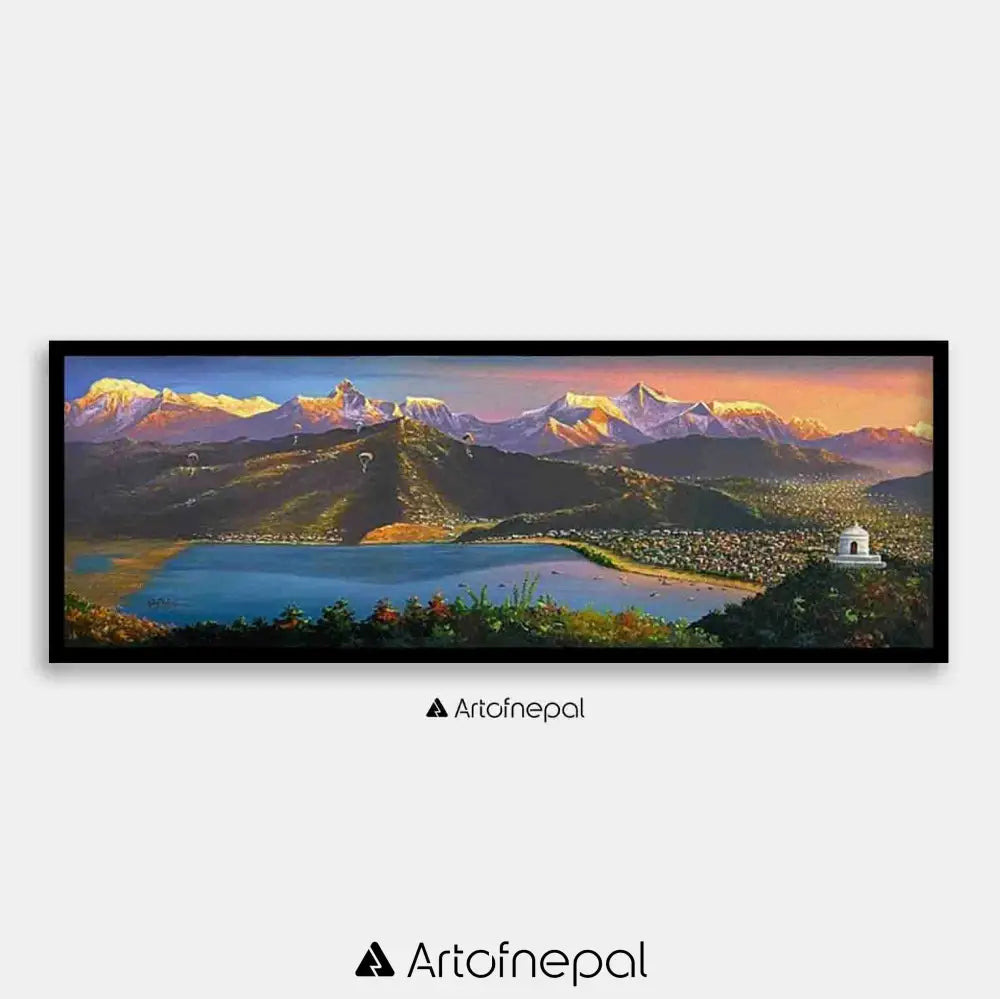 ALOM112 - Annapurna range seen from Pokhara valley - Artofnepal