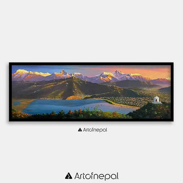 ALOM112 - Annapurna range seen from Pokhara valley - Artofnepal