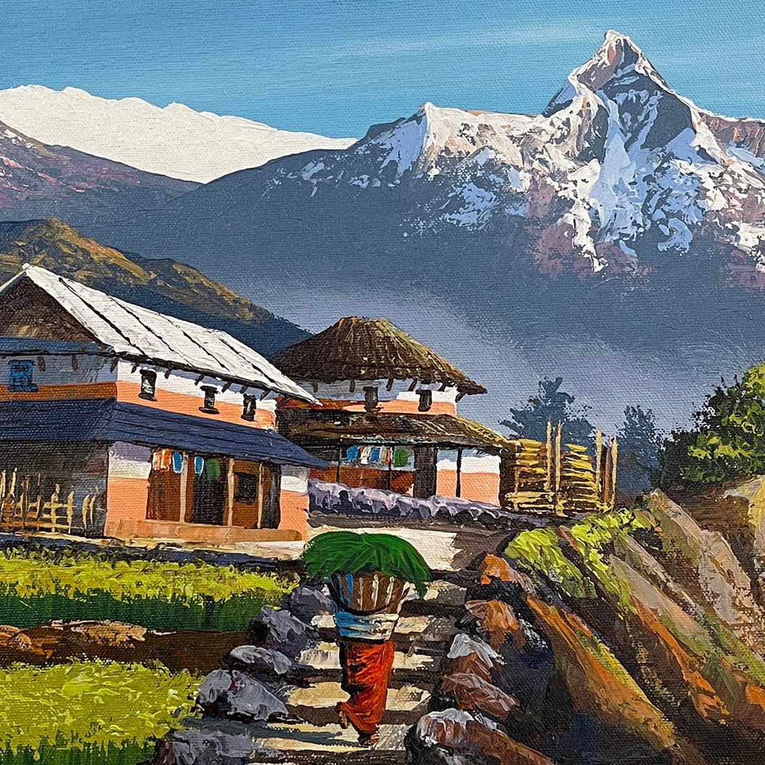 ALOM121 - Mt.Annapurna, Hills and Village life - Artofnepal