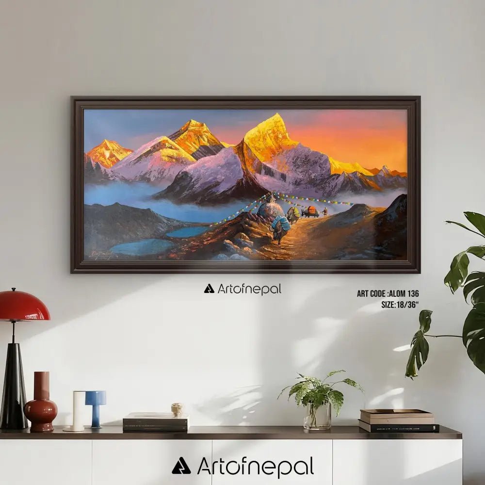 ALOM136 - Towards the mountains during sunrise - Artofnepal