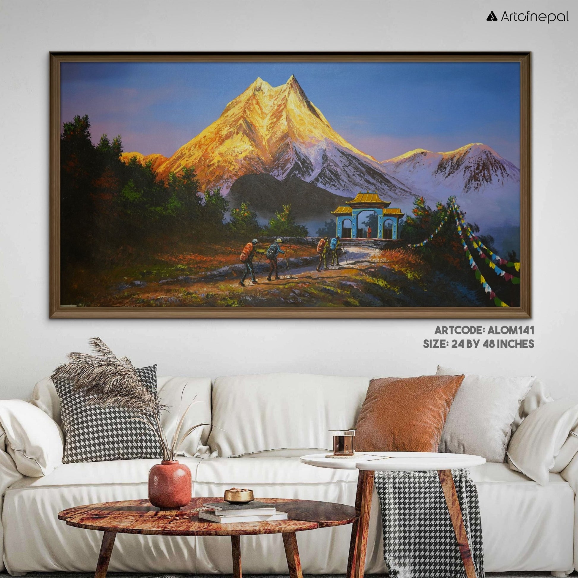 ALOM141 - View of Mt. Manaslu - Artofnepal