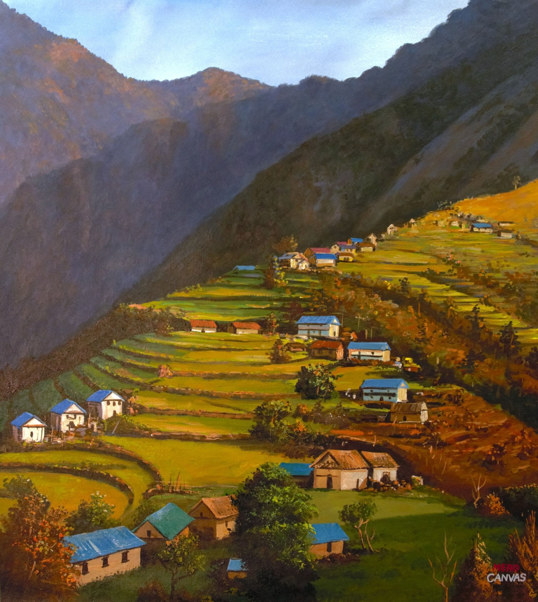 ALOM151 - Harmony Among the Terraced Hills - Artofnepal