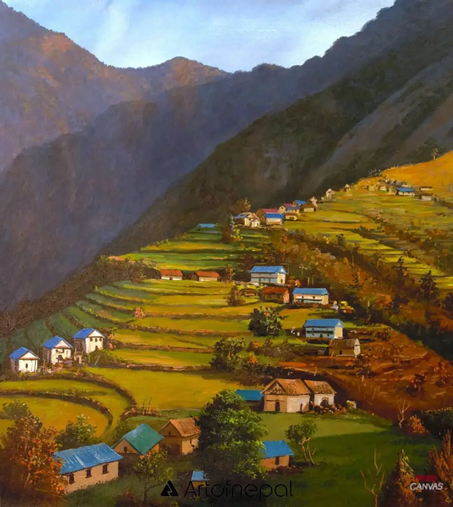 ALOM151 - Harmony Among the Terraced Hills - Artofnepal