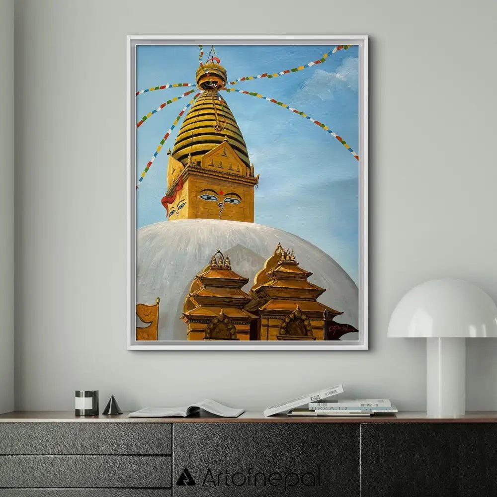 ALOM155 - Eternal Gaze of Swayambhunath - Artofnepal