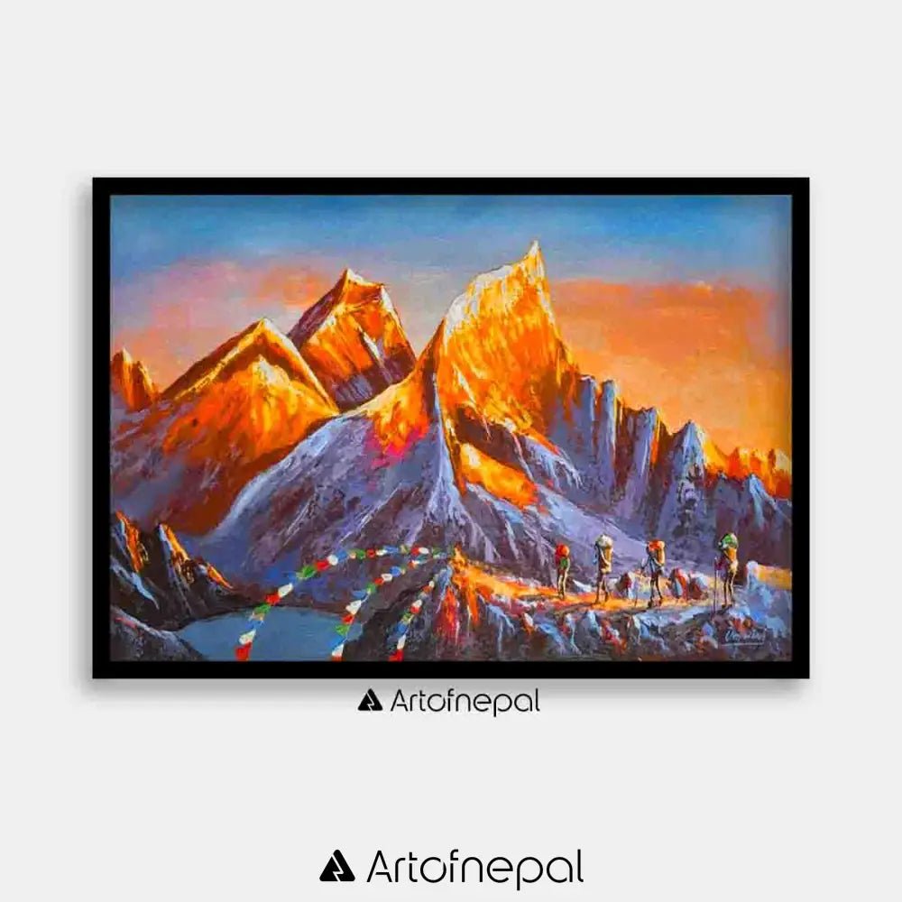 ALOM20 - Sunset over Mt.Everest and Kala Patthar - Artofnepal