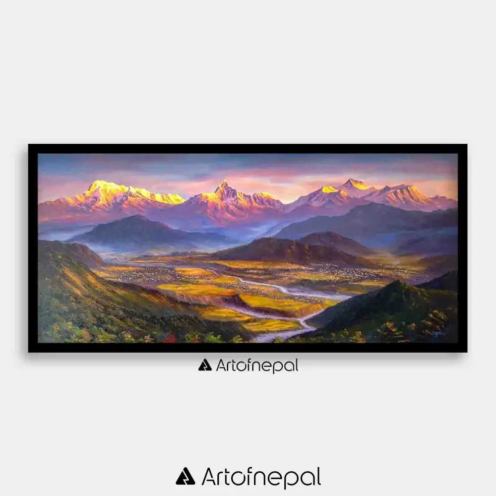 ALOM88 - Scenery view of Annapurna range - Artofnepal