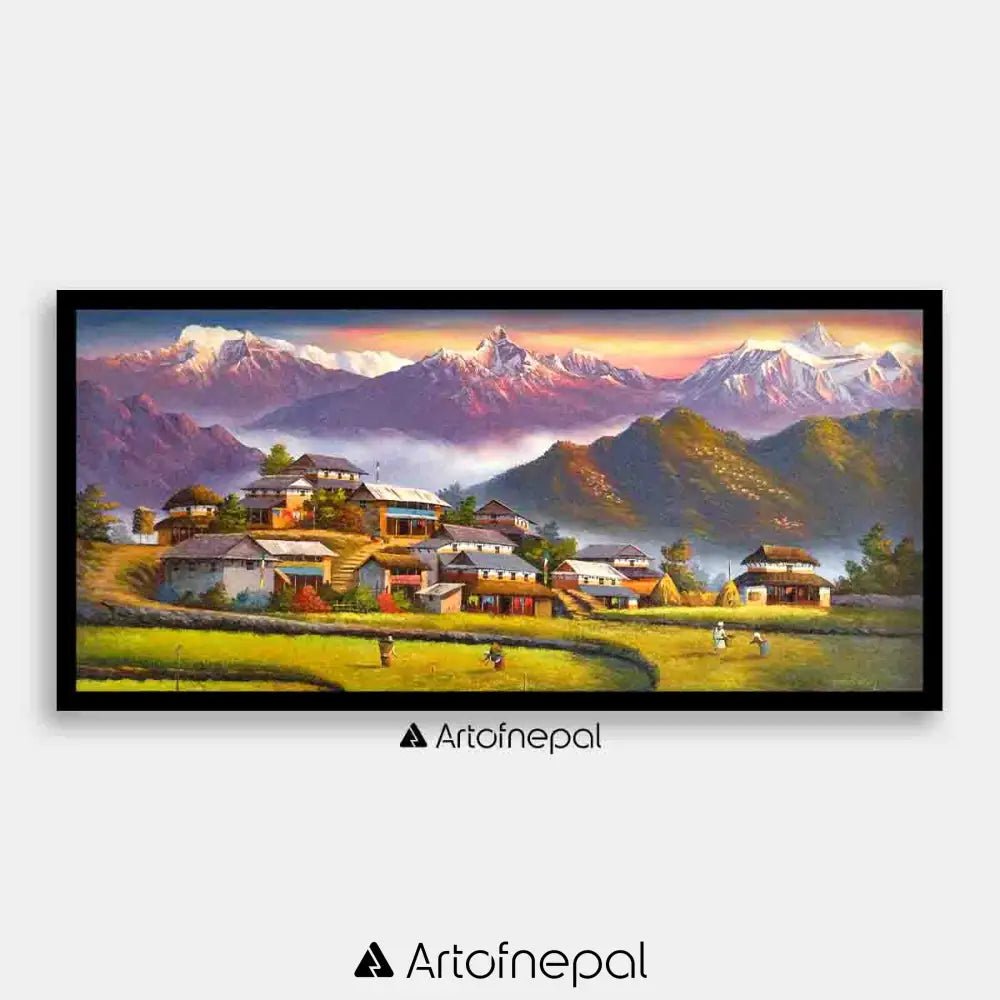 ALOM91 - Morning light in the hills - Artofnepal