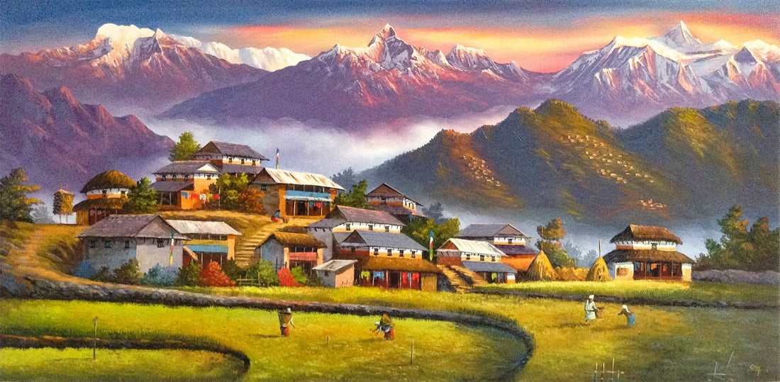 ALOM91 - Morning light in the hills - Artofnepal