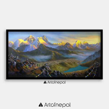 ALOM99 - Mt.Everest and Hills - Artofnepal