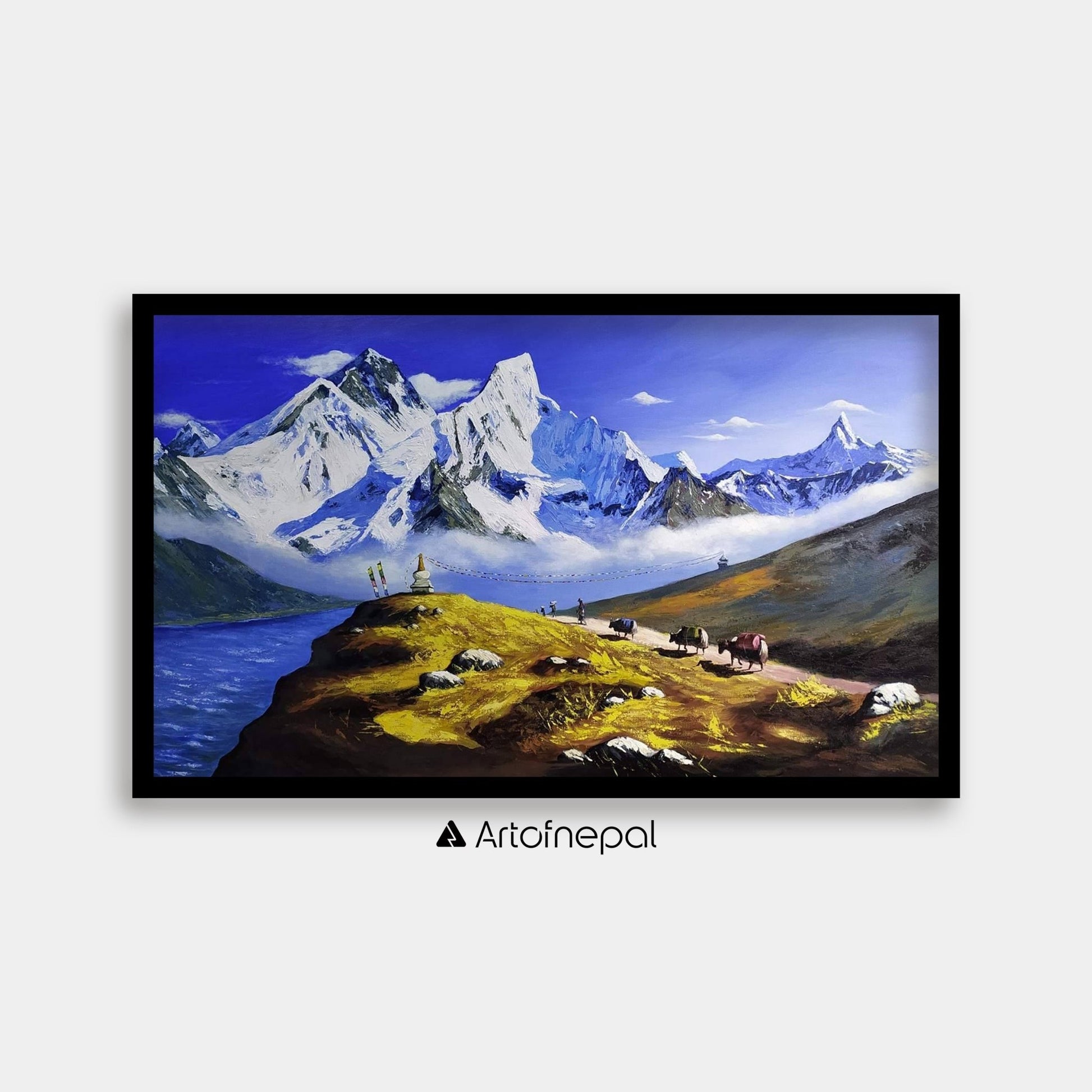 ALSP02 - Scenery Of Snow Capped Ama Dablam - Artofnepal