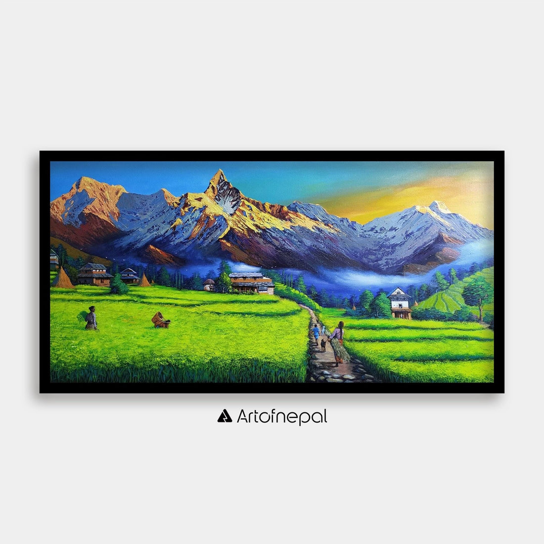 ALSP04 - Beautiful Scenery Of Village - Artofnepal