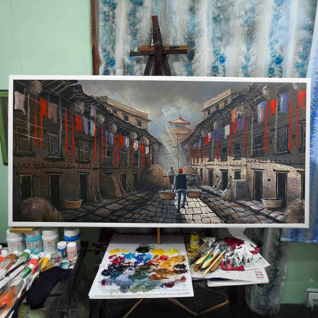 ALUN02 - A Glimpse of Old Bhaktapur - Artofnepal