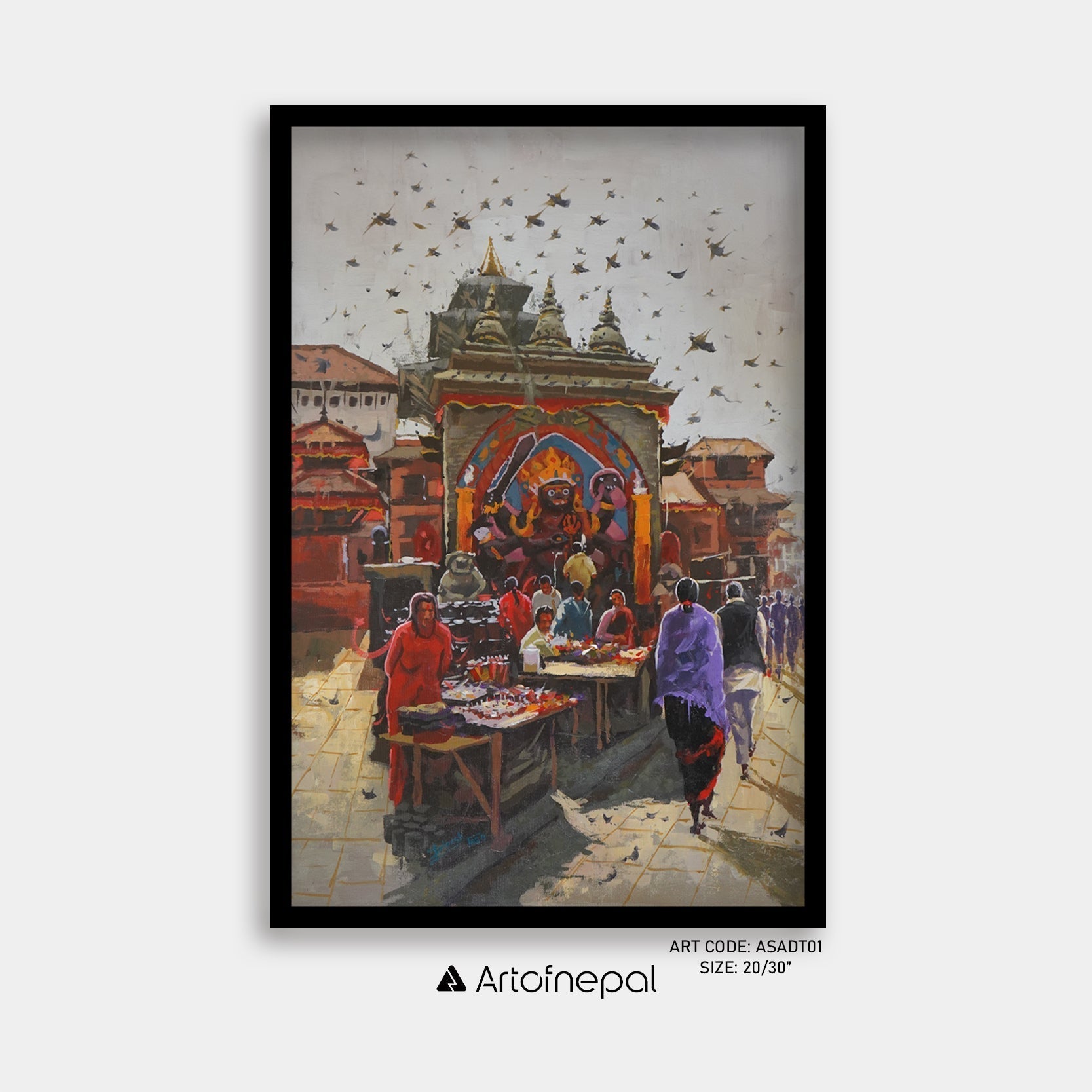 ASADT01 - Kalbhairab temple - Artofnepal