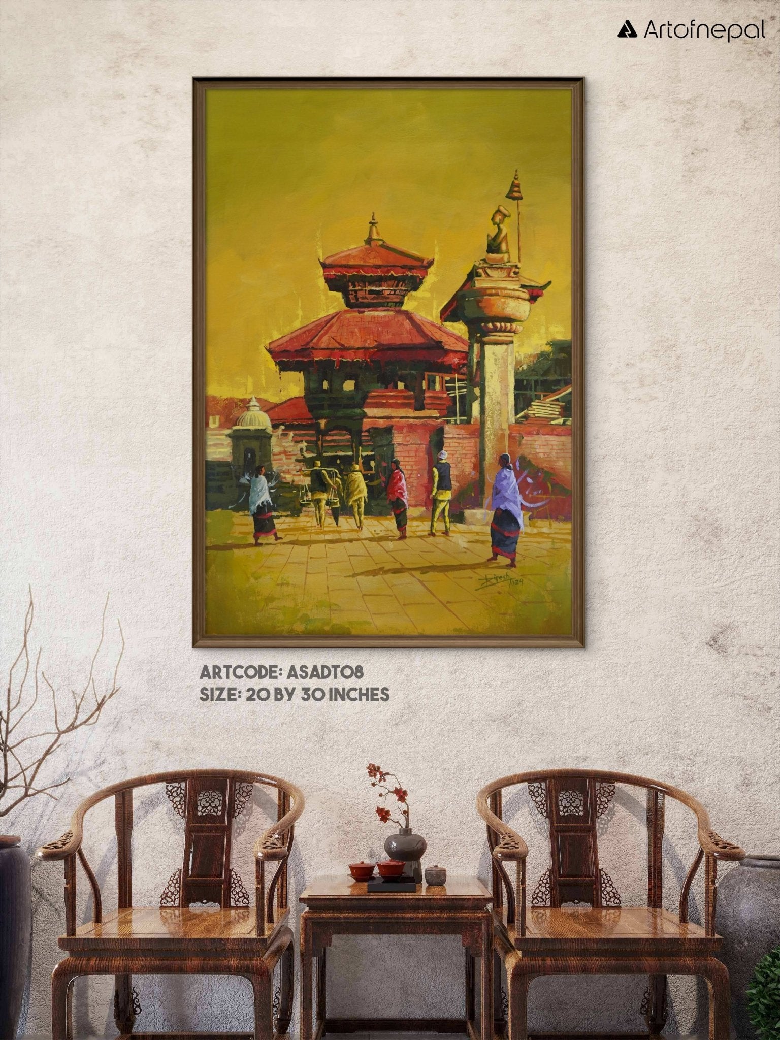 ASADT08 - NEPALESE ARCHITECTURE FROM BHAKTAPUR - Artofnepal