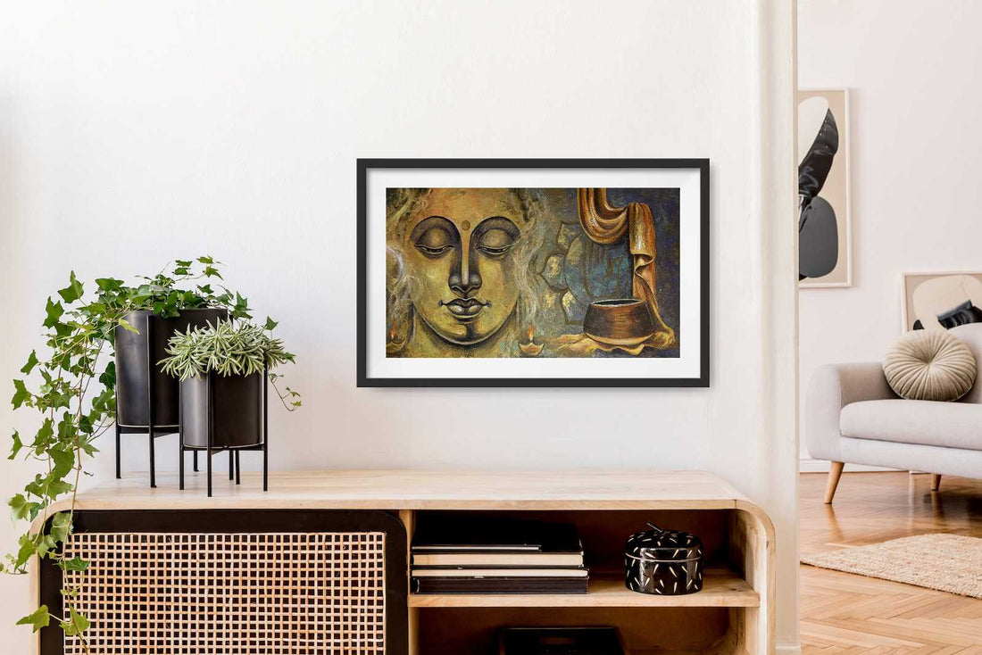 Buddha Serenity | Handmade Buddhist Art Painting - Artofnepal