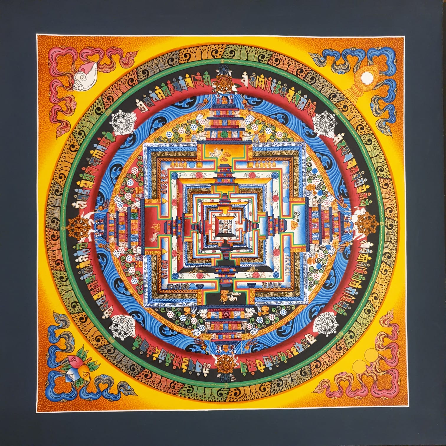 MKLT03 - Kalachakra Mandala - A Sacred Symbol of Time and Enlightenment - Artofnepal