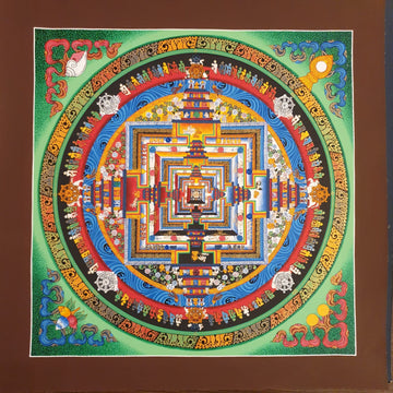 MKLT04 - Kalachakra Mandala - A Sacred Symbol of Time and Enlightenment - Artofnepal