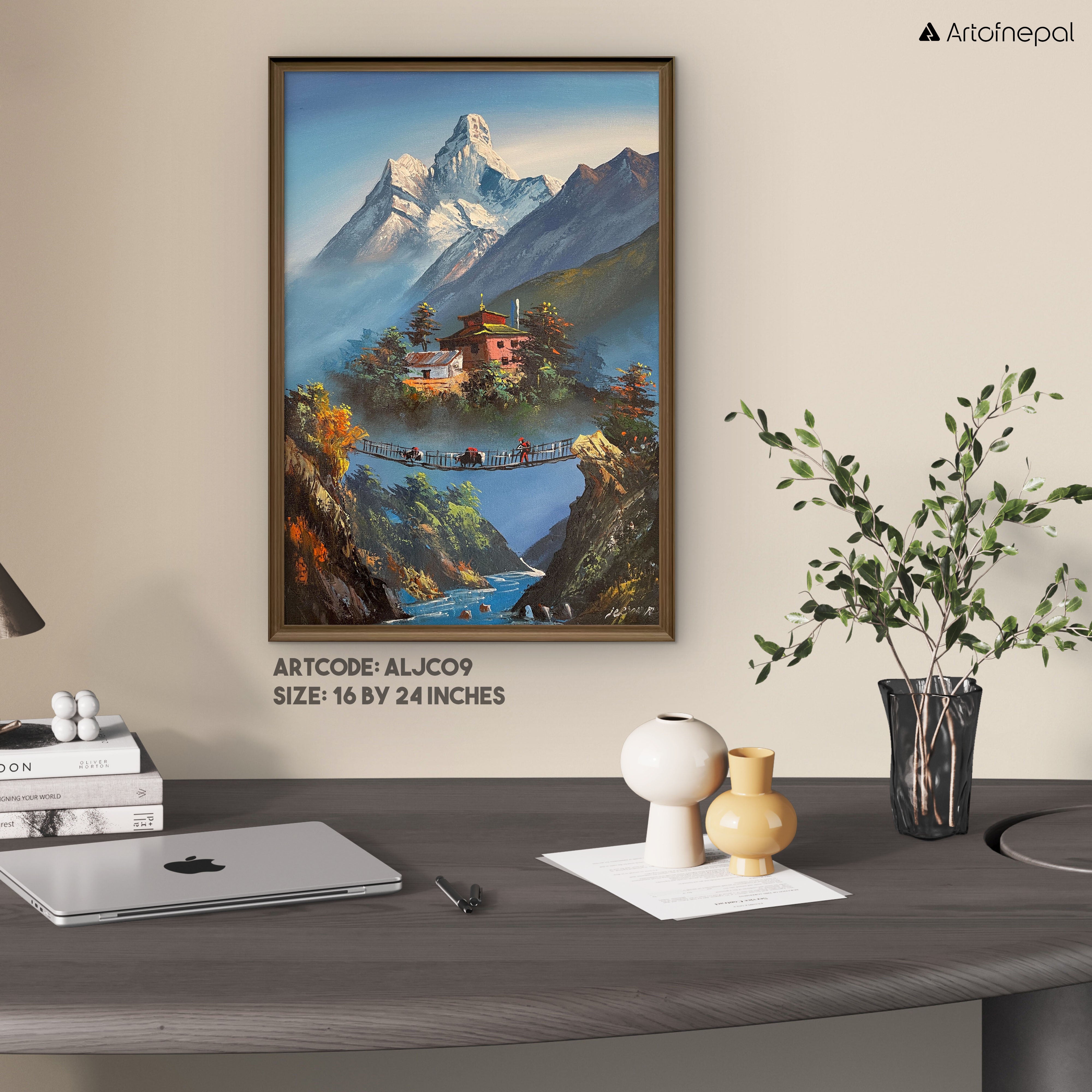 ALJC09 - A small Temple in front of Mt.Ama Dablam