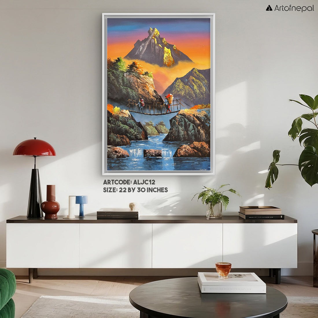 ALJC12 - Machhapucharre and a flowing river below