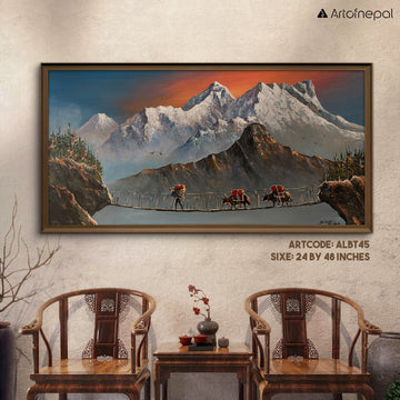 ALBT45 - Beautiful Sunset over Mt.Everest