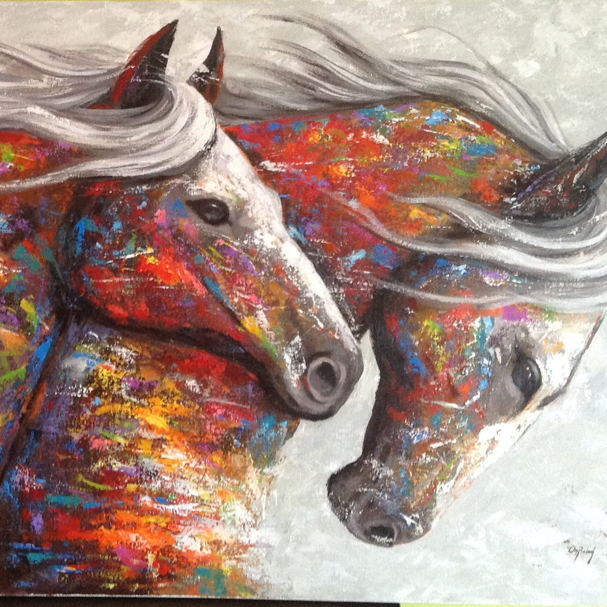 ALOM100 - Handmade Horse Painting