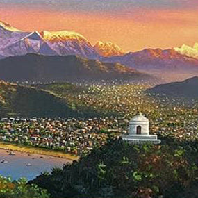 ALOM112 - Annapurna range seen from Pokhara valley
