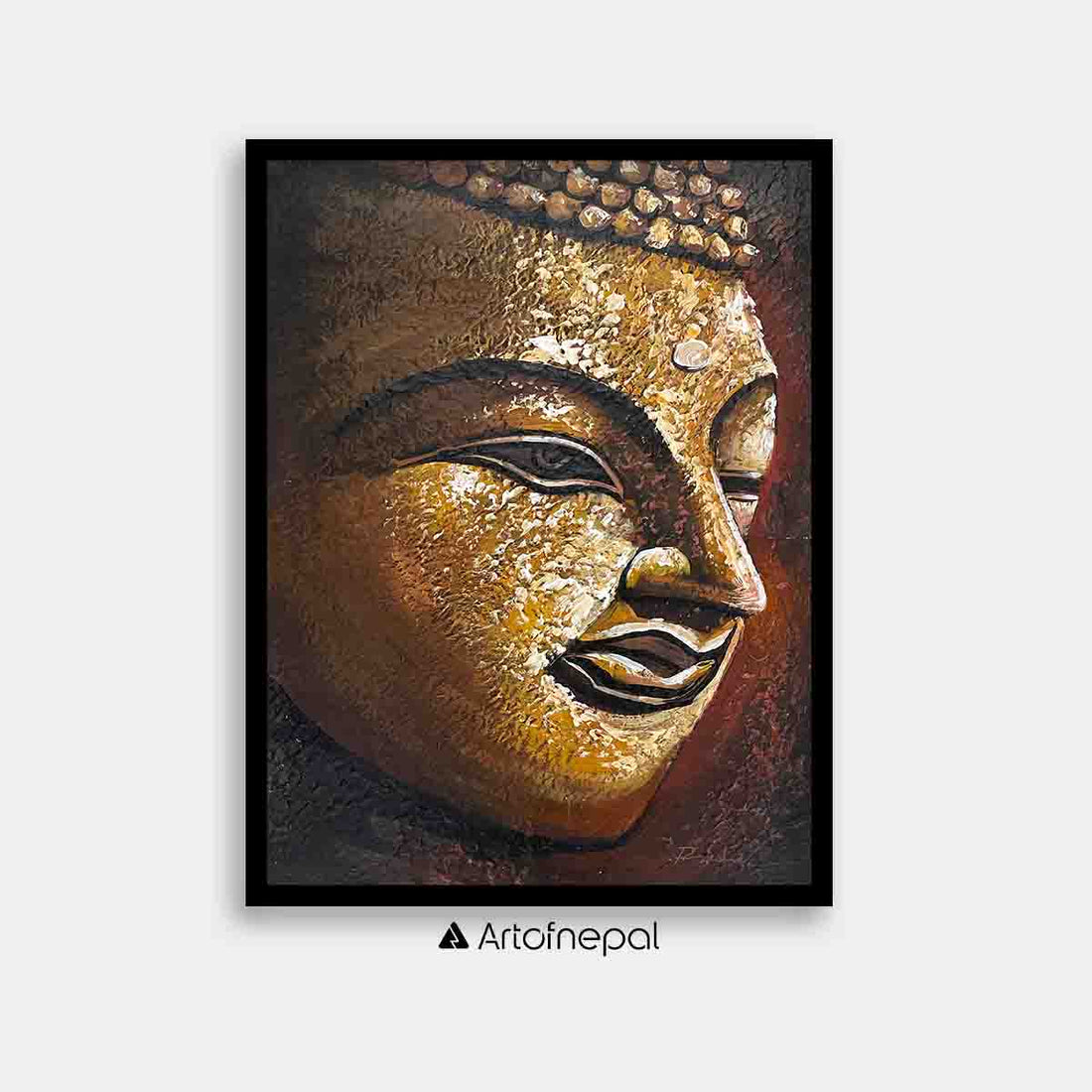UNAP09 - A detailed painting of Lord Buddha - Artofnepal