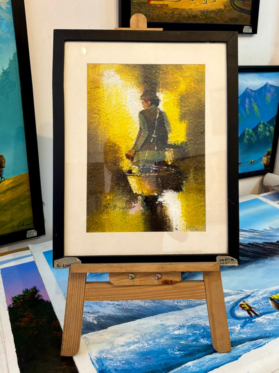 UNAP19 - An abstract painting of a carrier - Artofnepal