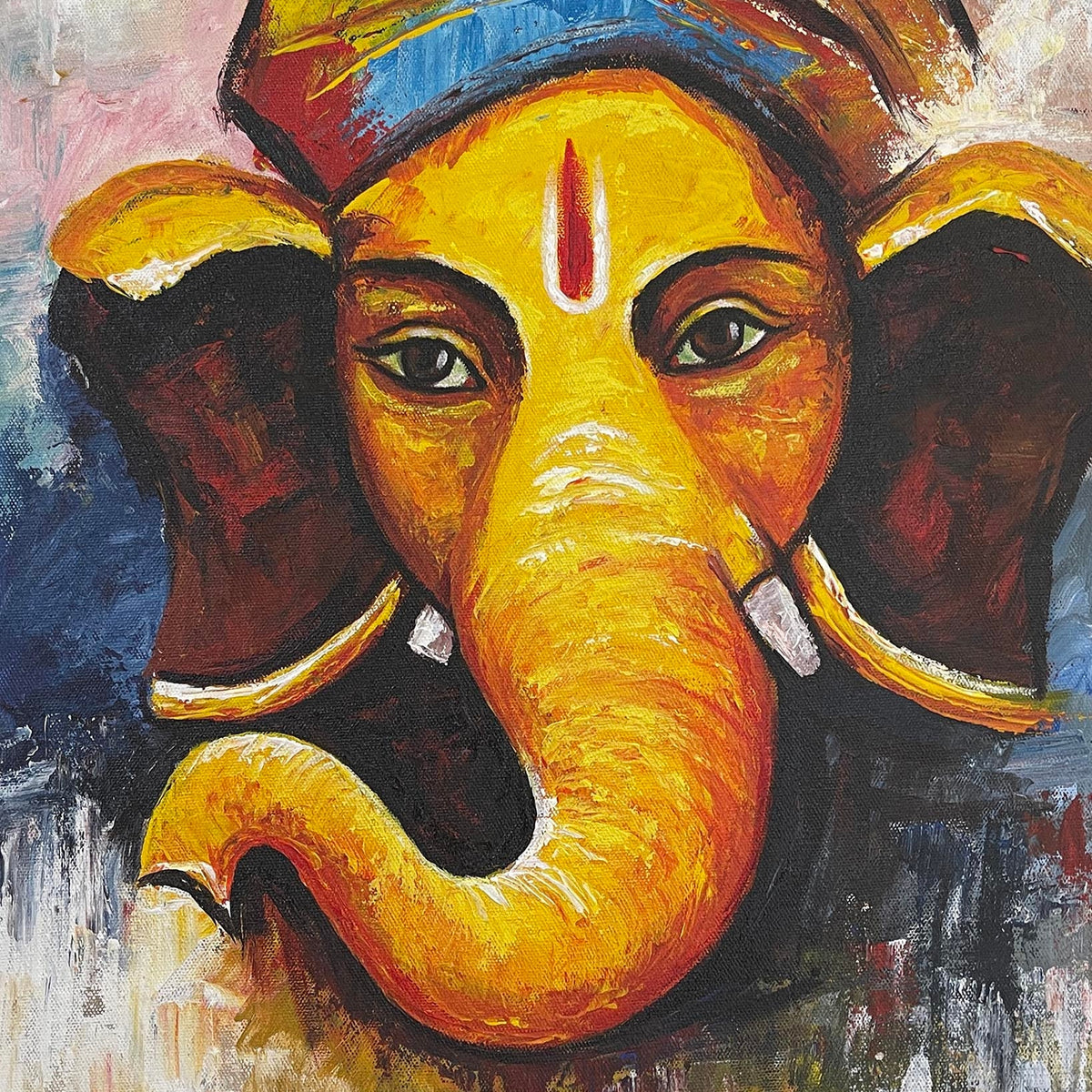 UNAP30 - A beautiful painting of Lord Ganesh - Artofnepal